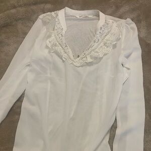 Naf Naf Fancy White Blouse